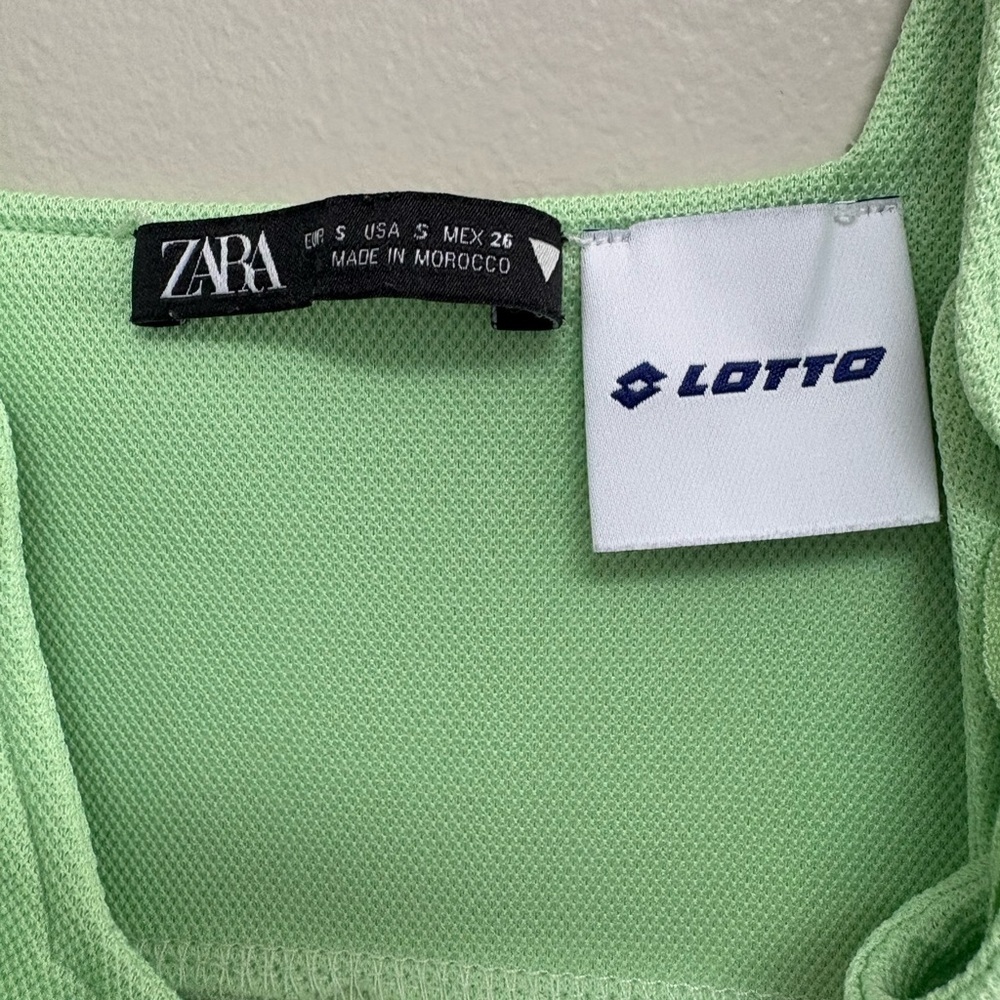 Zara  x Lotto Light Green Dress - Picture 5 of 7